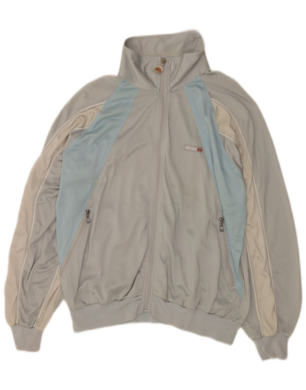 Ellesse Veste de survêtement pour homme IT 54 XL Gris Colorblock Polyester