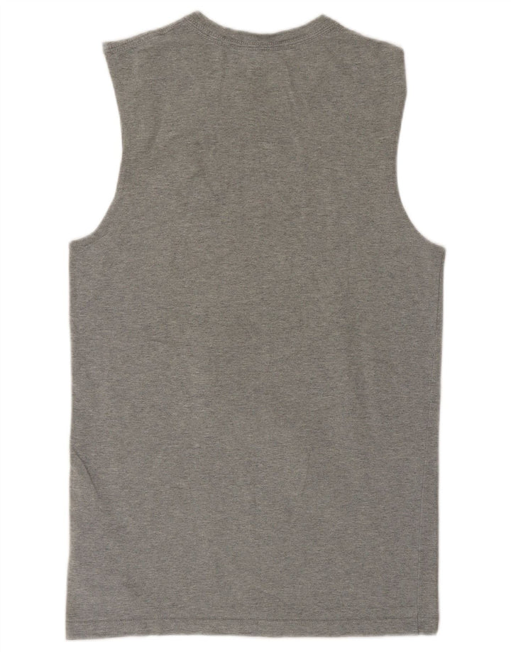 Nike Hommes Débardeur UK 34/36 Petit Gris Coton