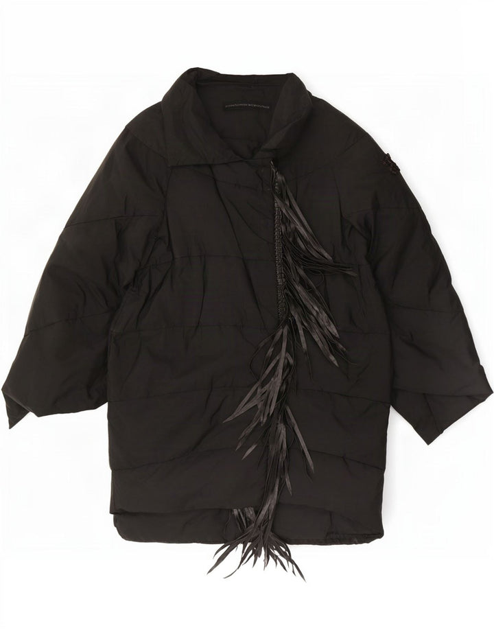 Ermanno Scervino Manteau Rembourré Femme IT 42 Moyen Noir Polyester