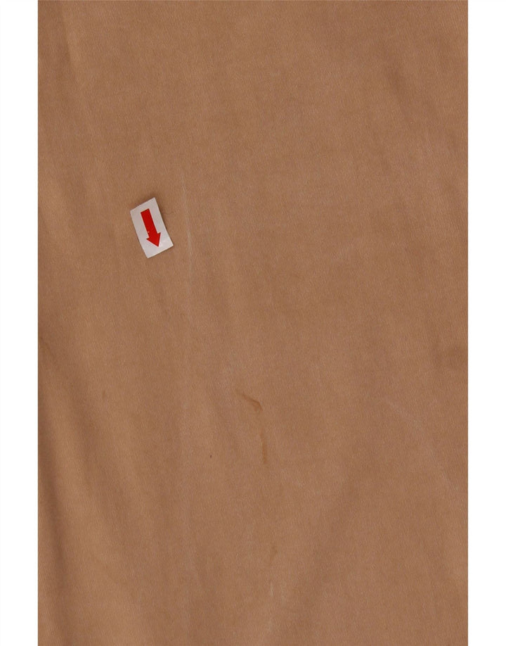 TRUSSARDI Pantalon décontracté slim IT 46 Large W32 L30 Beige Lyocell