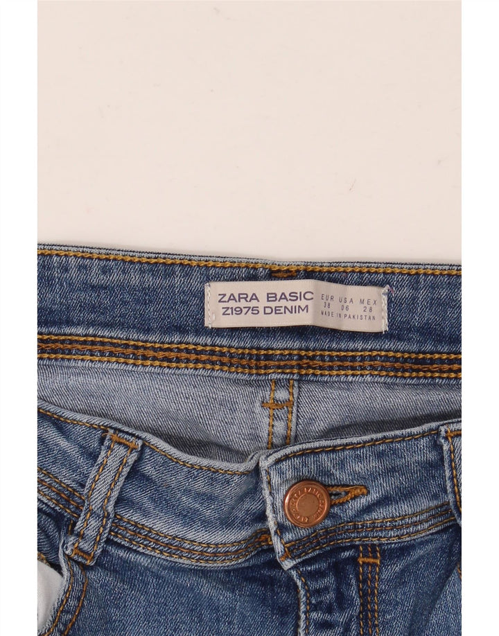 ZARA Jean slim femme EU 38 Small W28 L30 Bleu