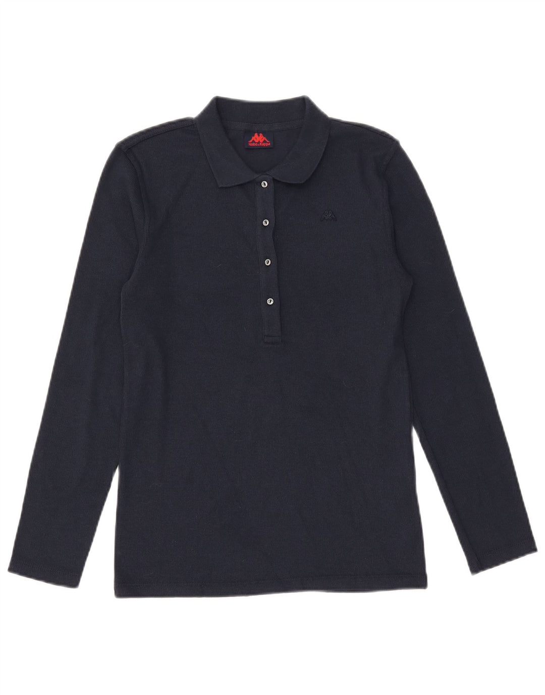 Kappa Haut à manches longues pour femme UK 12 Bleu marine moyen Coton
