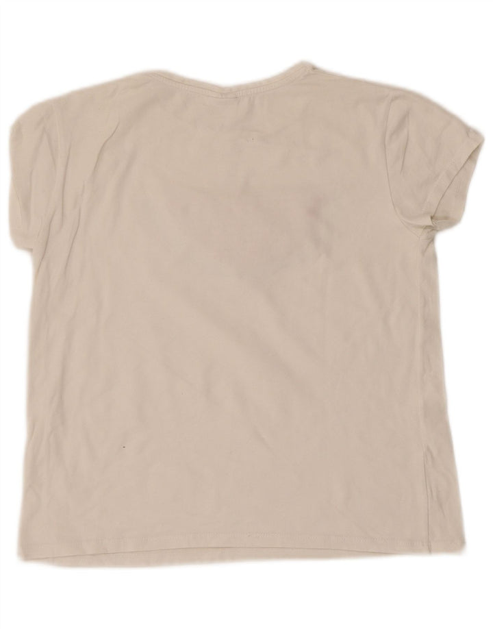 Zara T-Shirt Graphique Fille 13-14 Ans Blanc