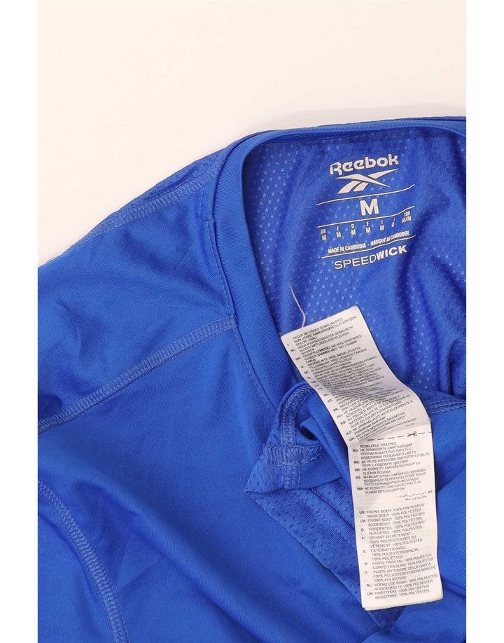 Reebok T-Shirt Homme Bleu Moyen Polyester