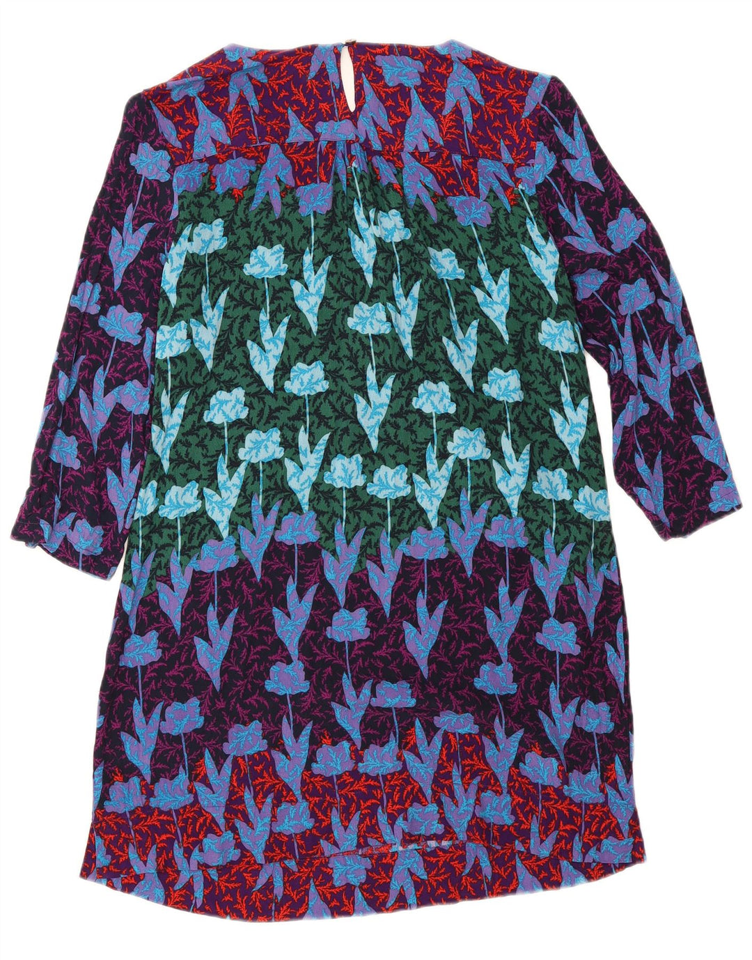 Robe droite à manches 3/4 White Stuff pour femme UK 44 Large Floral multicolore