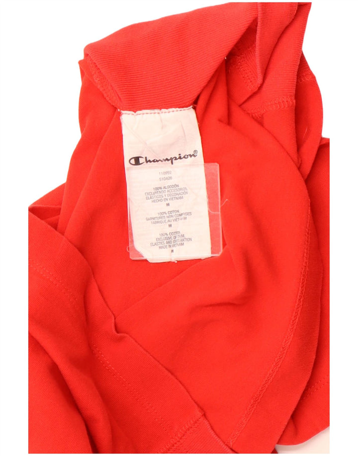 CHAMPION T-Shirt Graphique Femme UK 12 Coton Rouge Moyen