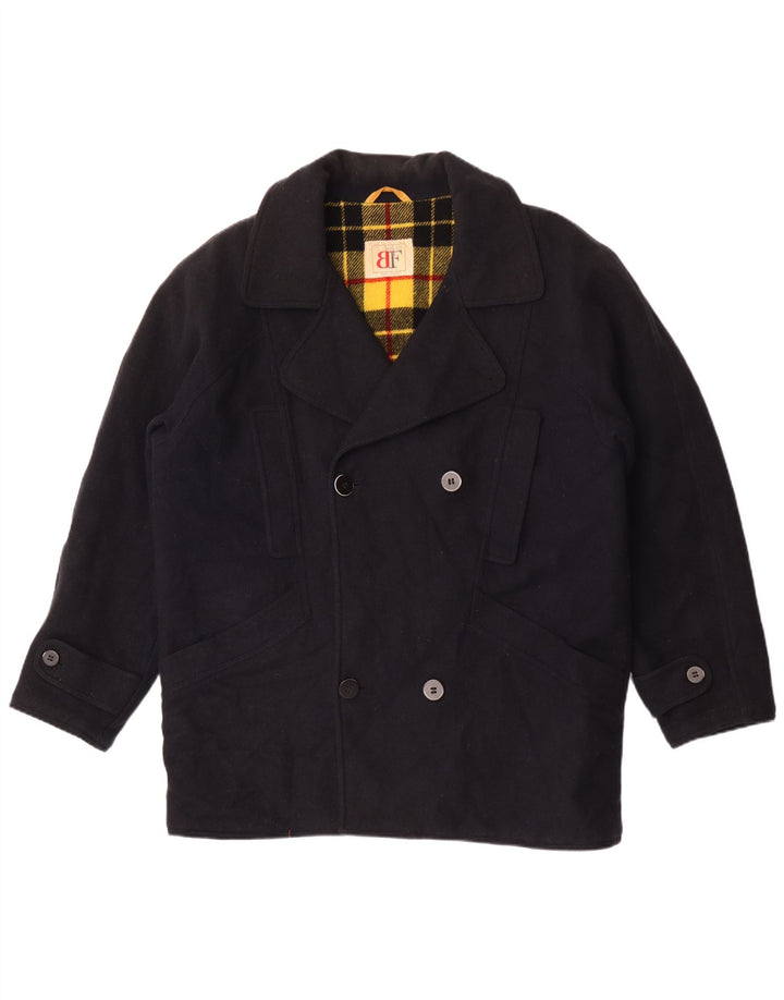Belfe & Belfe Pardessus coupe ample pour homme IT 48 en laine bleu marine moyen