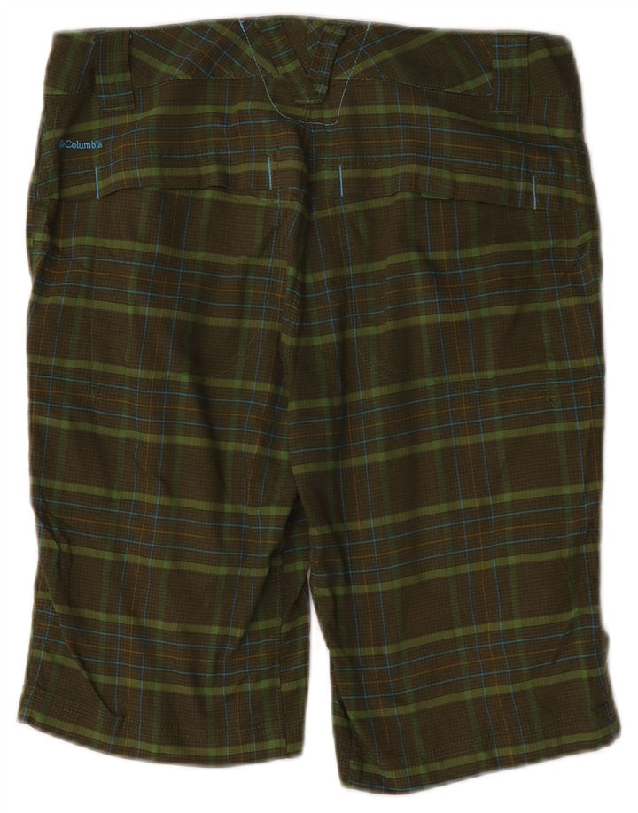 Columbia Short cargo Omni-Shade pour femme US 8 Medium W32 Kaki à carreaux