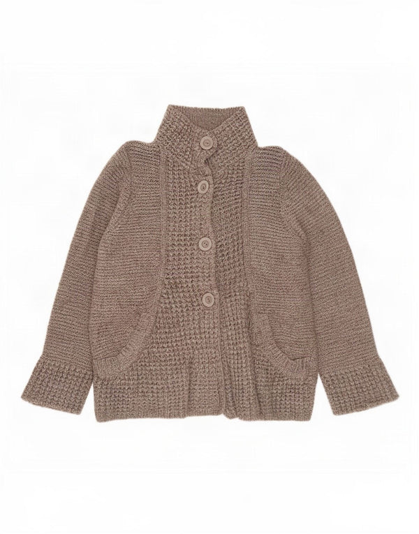 Marks & Spencer Pull Cardigan Femme UK 22 3XL Beige Acrylique
