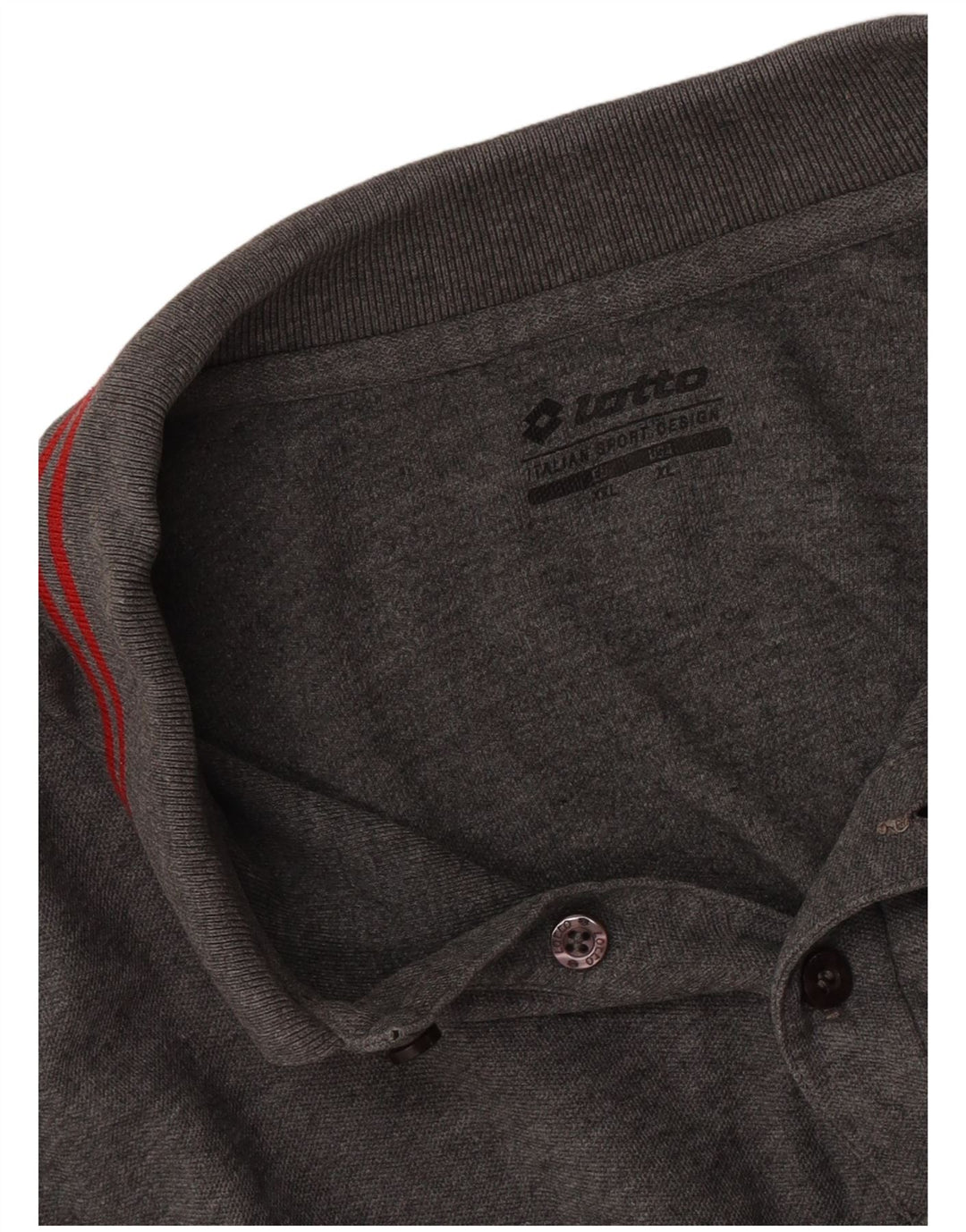 Lotto Polo à manches longues pour homme 2XL Gris