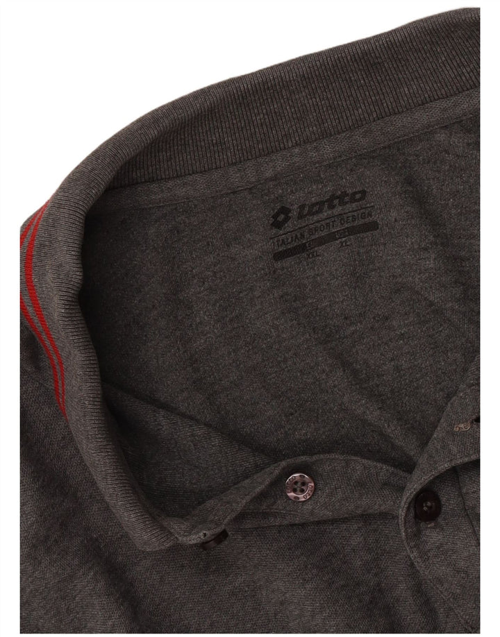 Lotto Polo à manches longues pour homme 2XL Gris