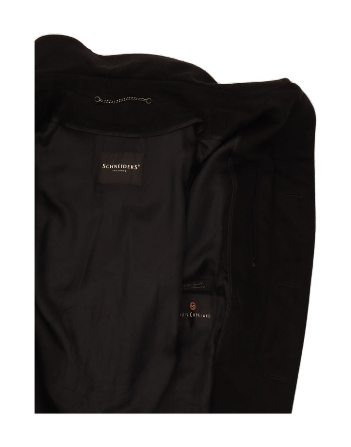 SCHNEIDERS Manteau homme UK 38 Laine noire moyenne
