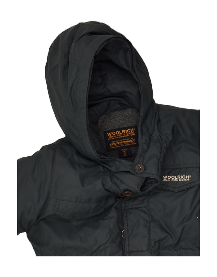 WOOLRICH Baby Boys Hooded Padded Jacket 18-24 Months Grey Nylon | Vintage Woolrich | Thrift | Second-Hand Woolrich | Used Clothing | Messina Hembry 