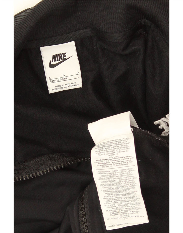 Nike Veste de survêtement courte pour fille 12-13 ans Large Noir Polyester