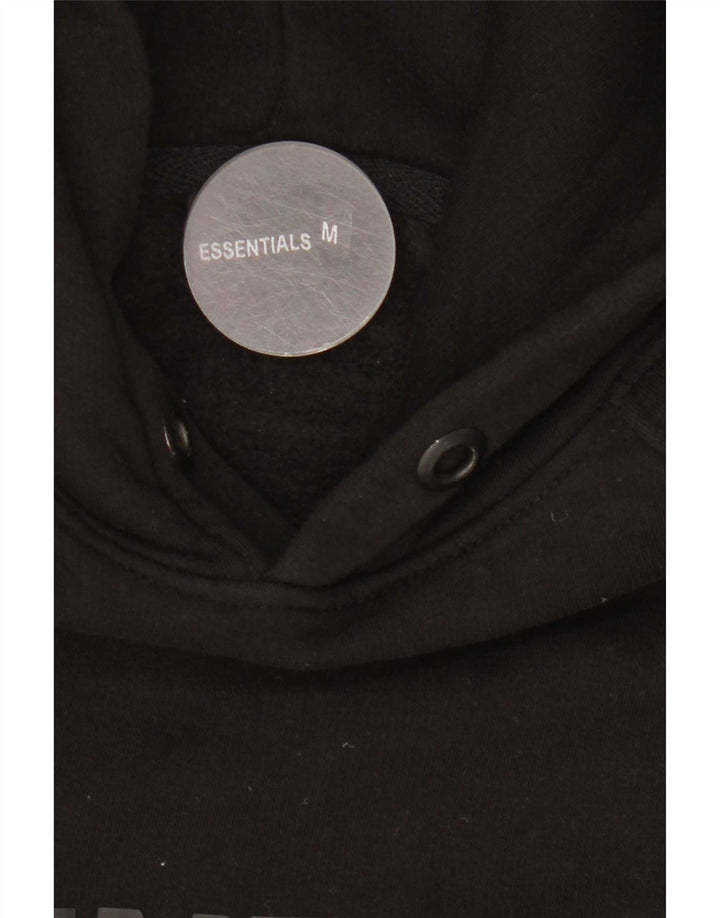 Essential Pull à Capuche Graphique Homme Noir Moyen Coton