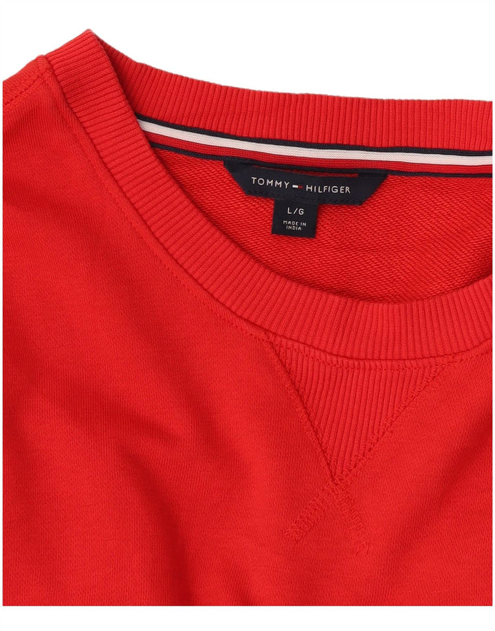 Tommy Hilfiger Sweat-shirt pour femme UK 16 Large Rouge