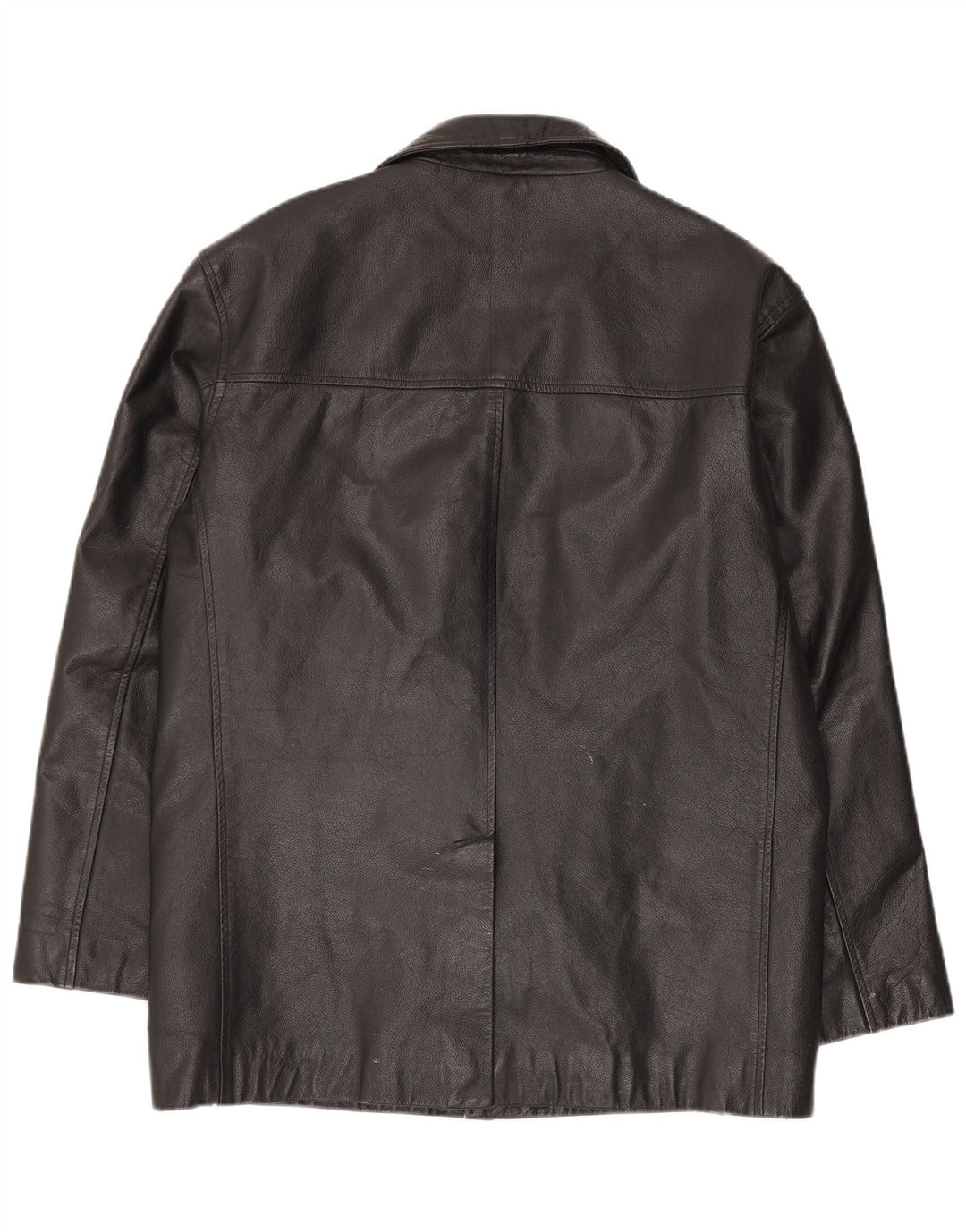 St. Bernard Veste en cuir pour homme UK 40 Grand cuir noir