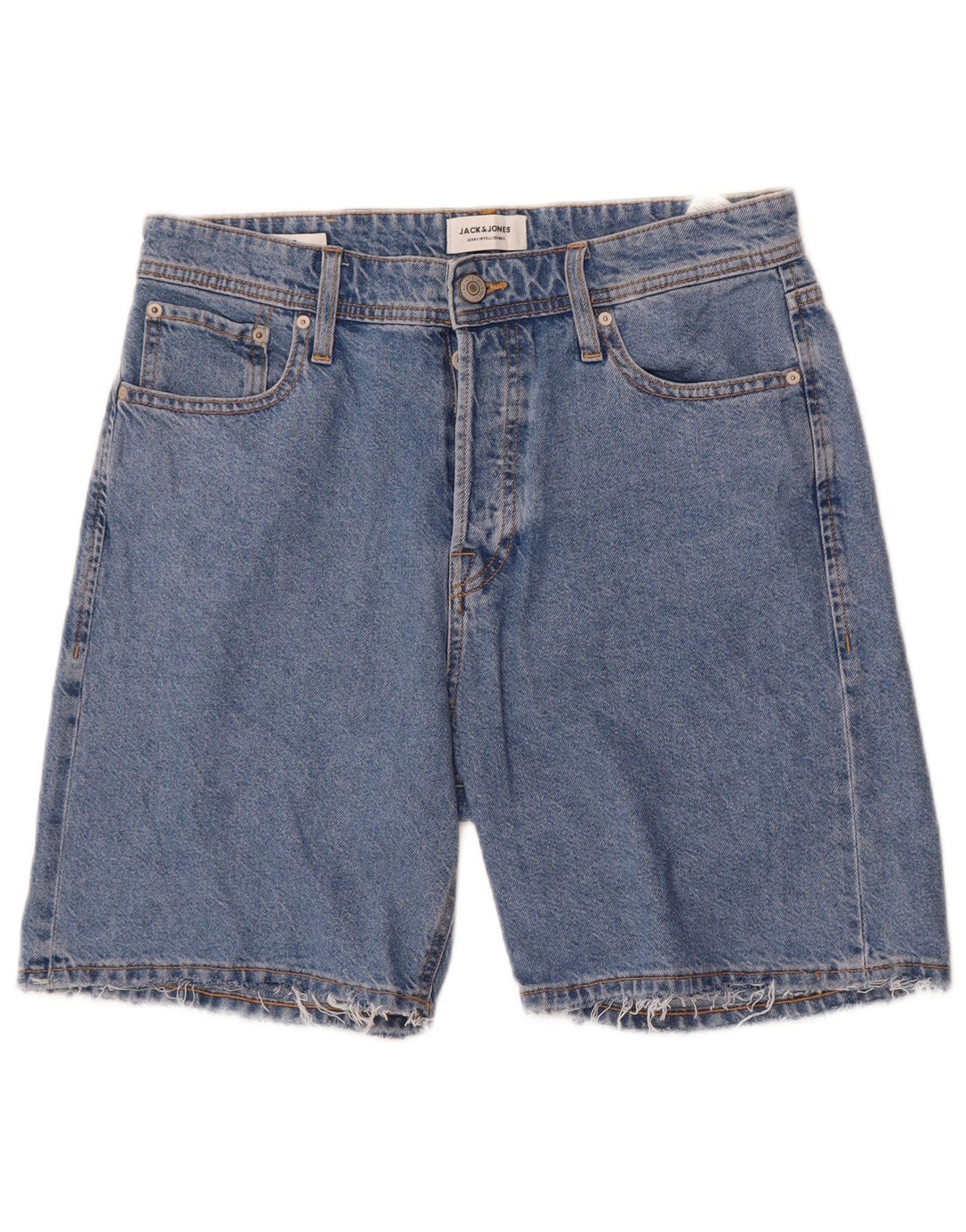 Jack & Jones Short en Jean Homme Medium W32 Bleu Coton