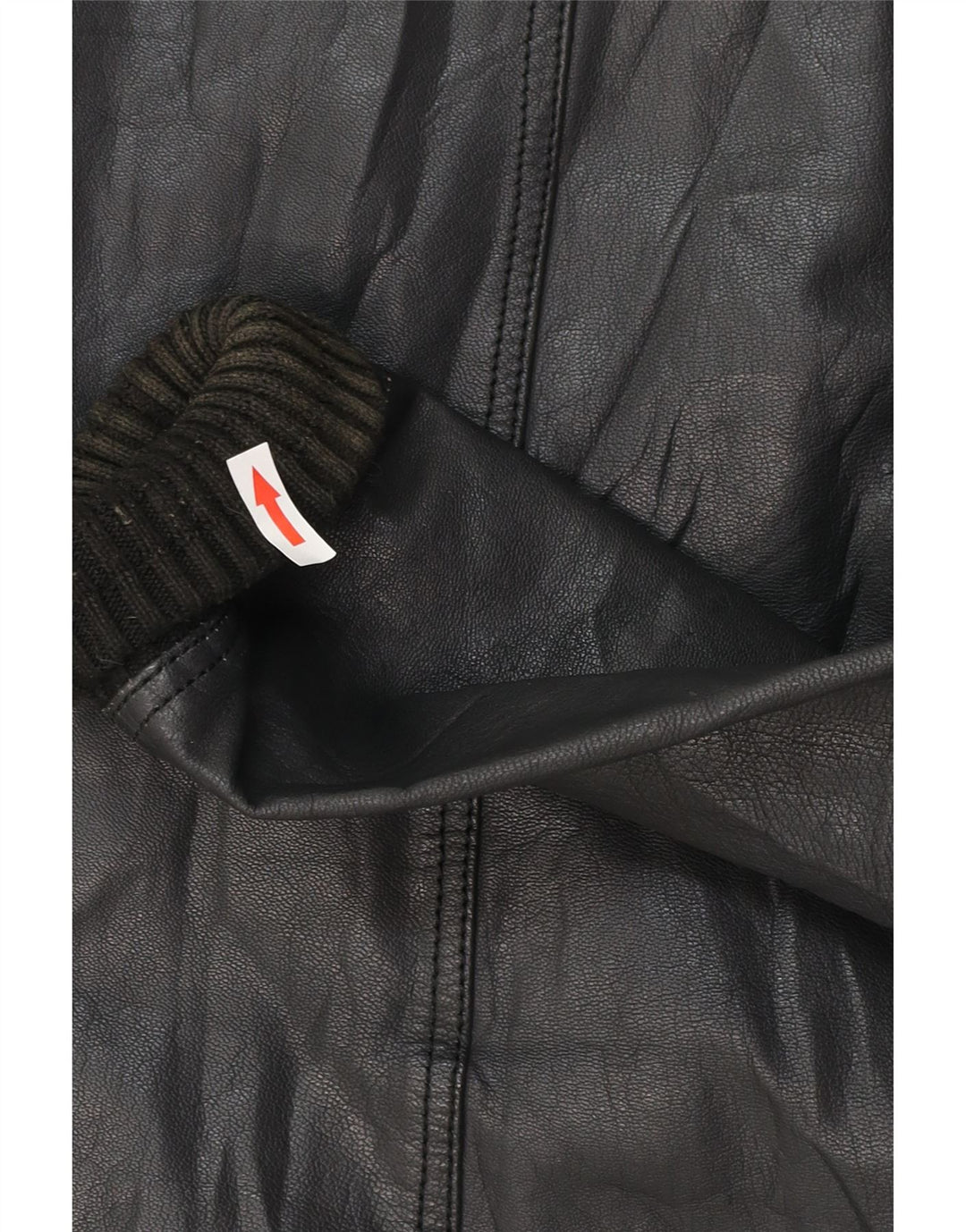 XDYE Veste en Cuir Bomber Homme UK 42 XL Cuir Noir