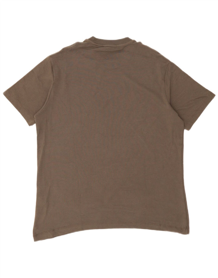 Massimo Dutti T-Shirt Homme Haut Large Gris Coton