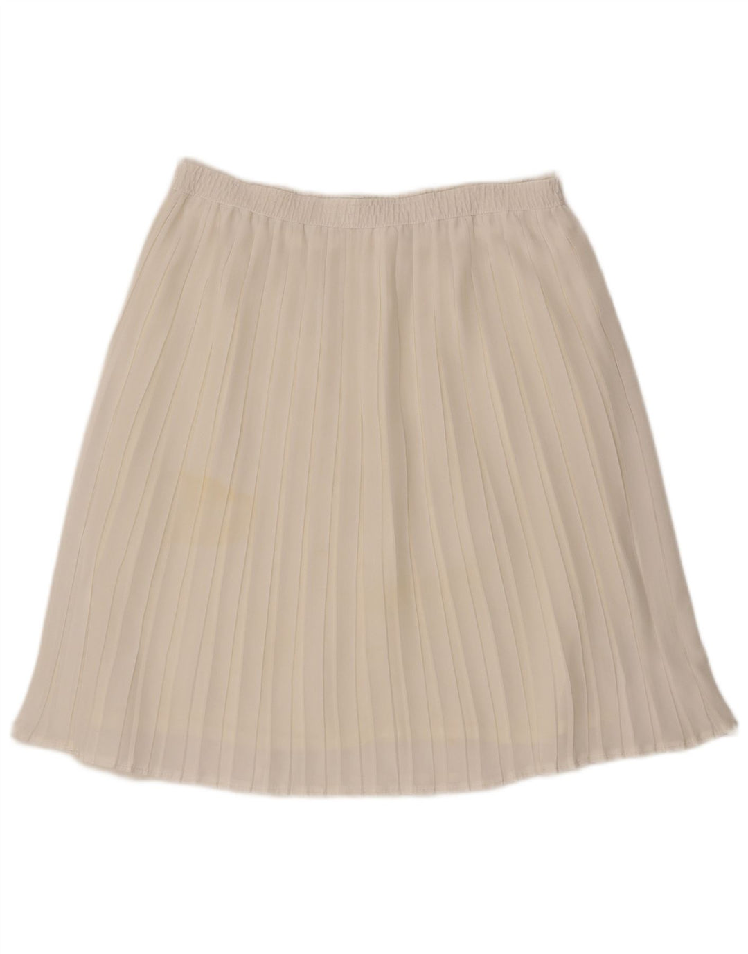 jupe plissée femme vintage W36 XL Off White Polyester