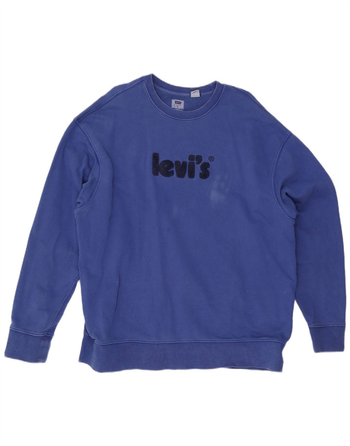 Levi's Sweat-Shirt Relaxed Graphic Fit Homme Bleu Coton