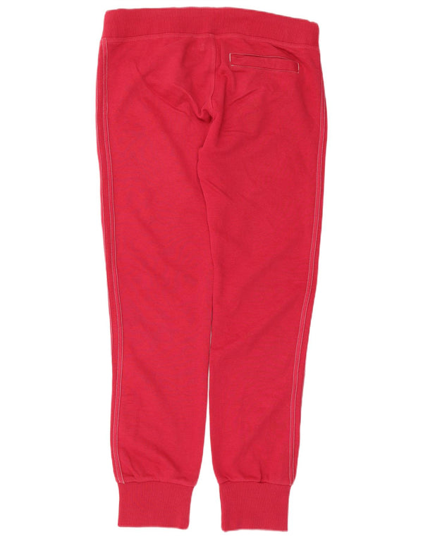 Adidas Femme Pantalon De Survêtement Joggers IT 44 Rouge Moyen Coton