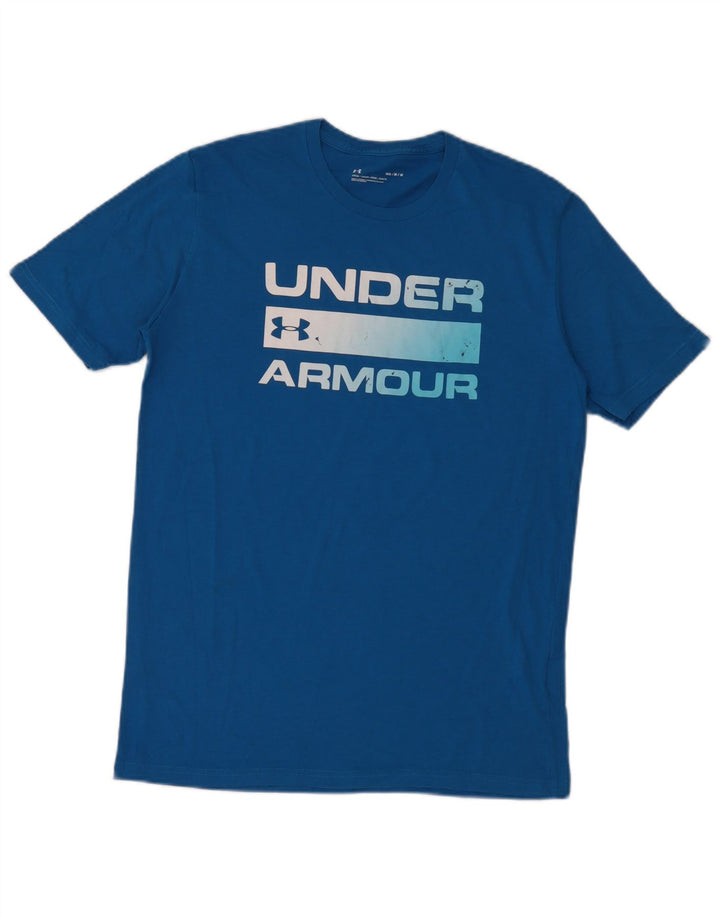 Under Armour T-Shirt Graphique Homme Bleu Moyen Coton