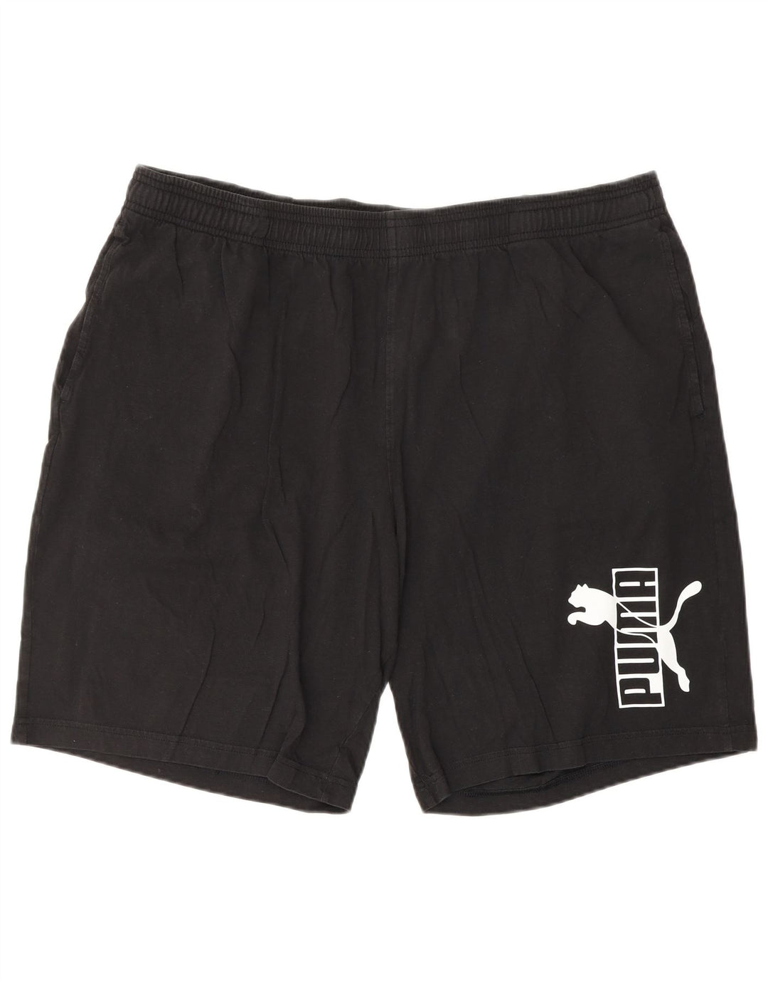 PUMA Short de sport graphique pour homme 2XL en coton noir