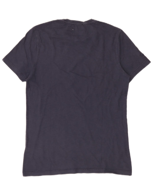 Dondup T-Shirt Graphique Homme Bleu Marine Moyen Coton