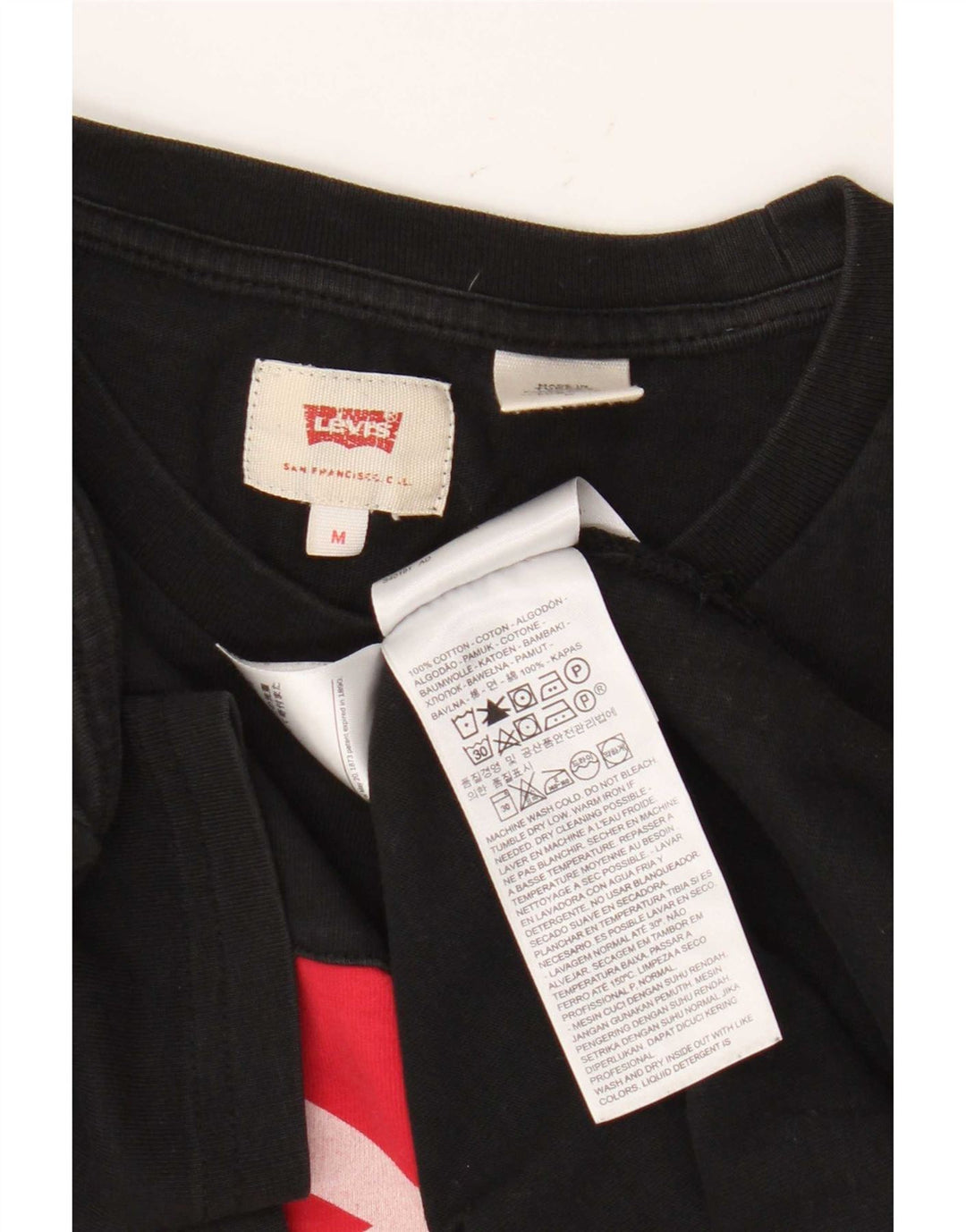 Levi's Tee-Shirt Graphic Homme Noir Moyen Coton