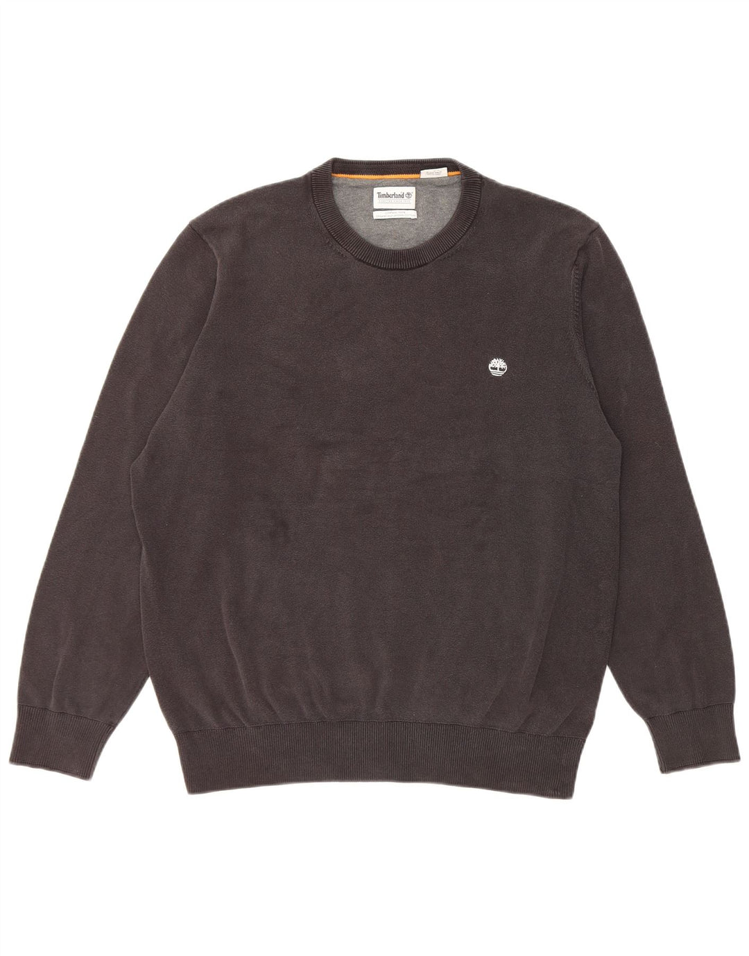 Timberland Pull à col rond pour homme en coton noir Large