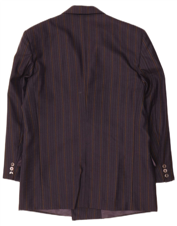 San Remo Veste Blazer Croisée Homme IT 48 Bleu Marine Moyen Rayé