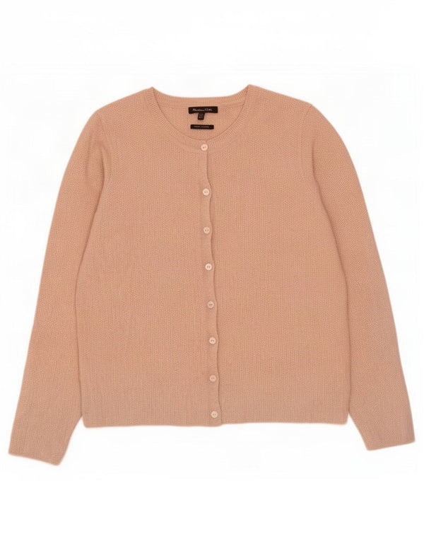 Massimo Dutti Cardigan Femme Pull UK 6 XS Rose Viscose