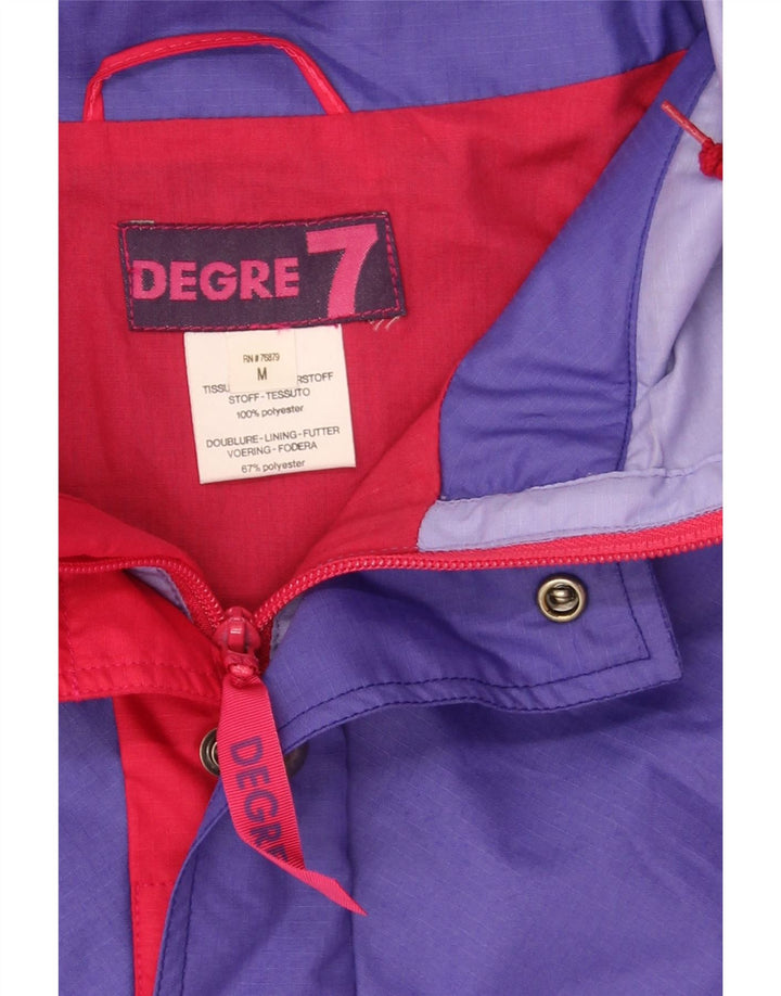 Degre 7 Veste de ski à capuche pour homme UK 38 Violet moyen Colourblock