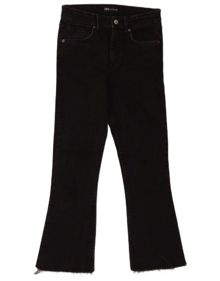 Zara Jean Bootcut Femme EU 38 Petit W28 L27 Noir