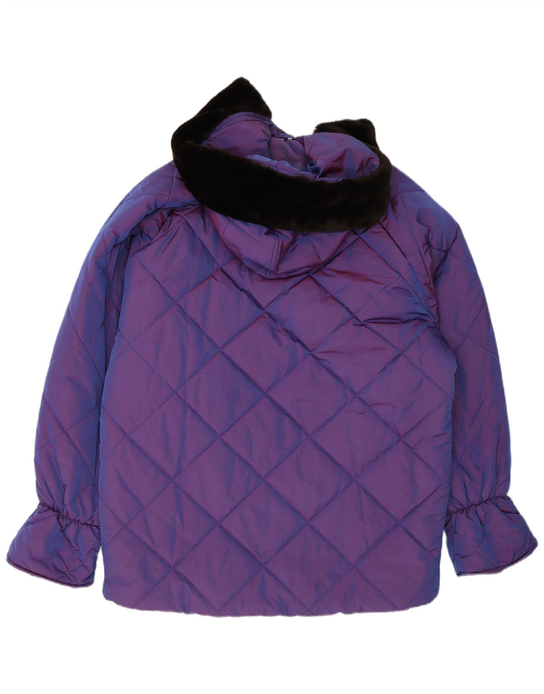 Belfe & Belfe Manteau matelassé à capuche surdimensionné pour femme IT 44 Violet moyen