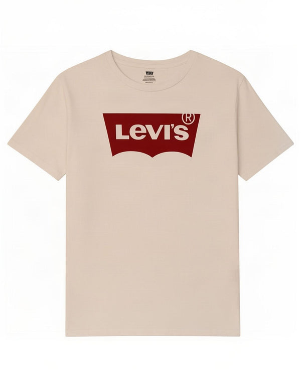 Levi's T-Shirt Graphique Top 2XL Homme Blanc Coton