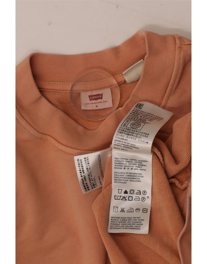 LEVI'S Sweat-shirt surdimensionné pour femme UK 14 en coton marron moyen