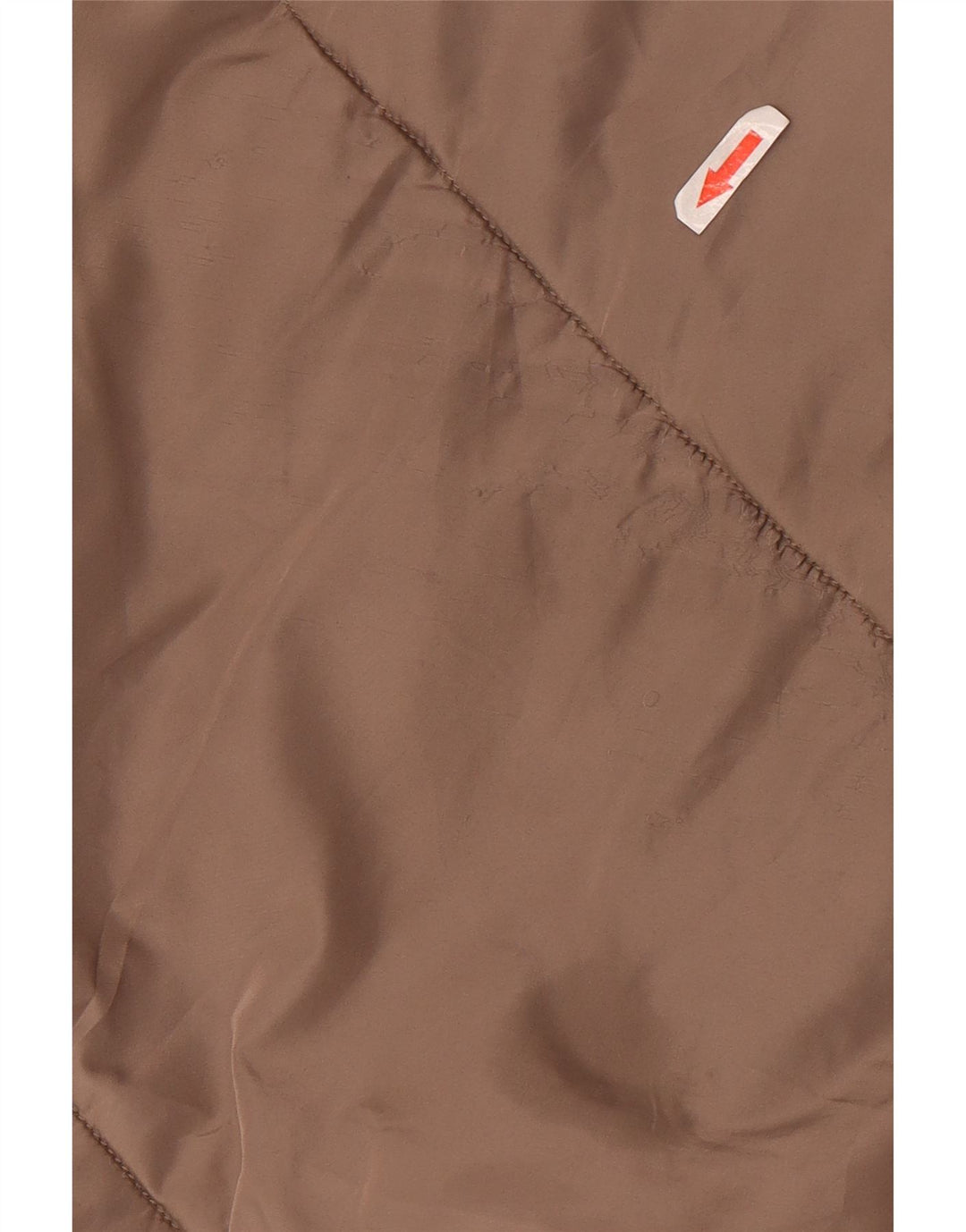 Zara Manteau matelassé surdimensionné à capuche pour femme UK 18 XL Marron Polyester