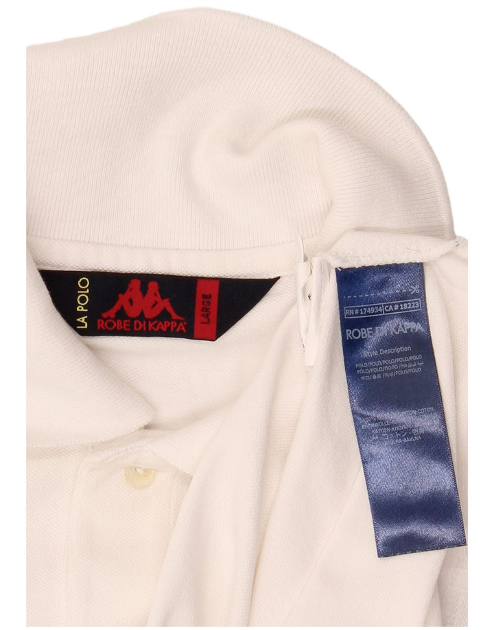 Kappa Polo Homme Grand Blanc Coton