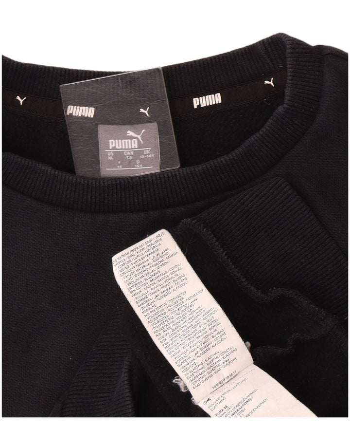 Puma Sweat-shirt graphique garçon 13-14 ans Noir Coton