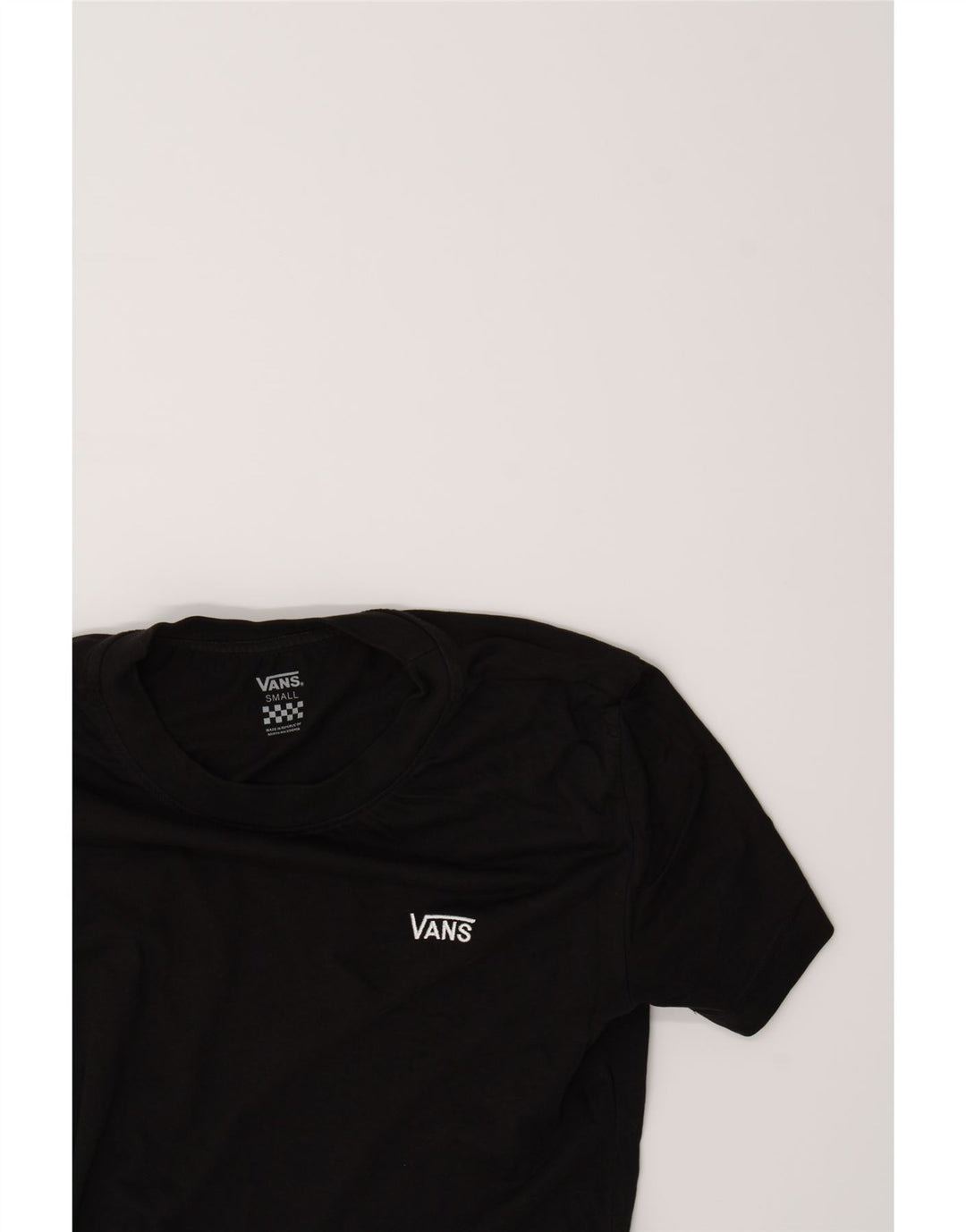 VANS Womens T-Shirt Top UK 10 Small Black Cotton Vintage Vans and Second-Hand Vans from Messina Hembry 