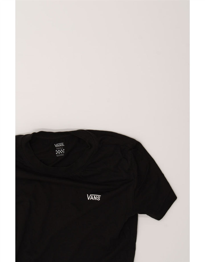 VANS Womens T-Shirt Top UK 10 Small Black Cotton Vintage Vans and Second-Hand Vans from Messina Hembry 