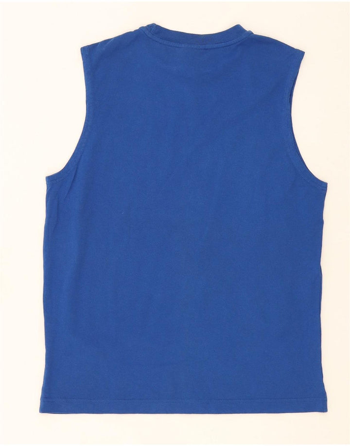 CHAMPION Mens Vest Top Medium Blue Cotton Vintage Champion and Second-Hand Champion from Messina Hembry 
