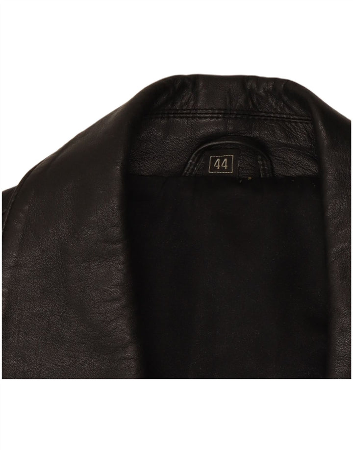 Manteau en cuir femme vintage EU 44 XL Cuir noir