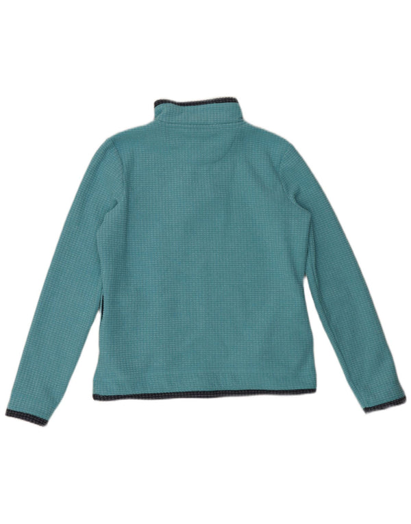 Weird Fish Pull polaire à col zippé pour femme UK 12 Bleu moyen Polyester