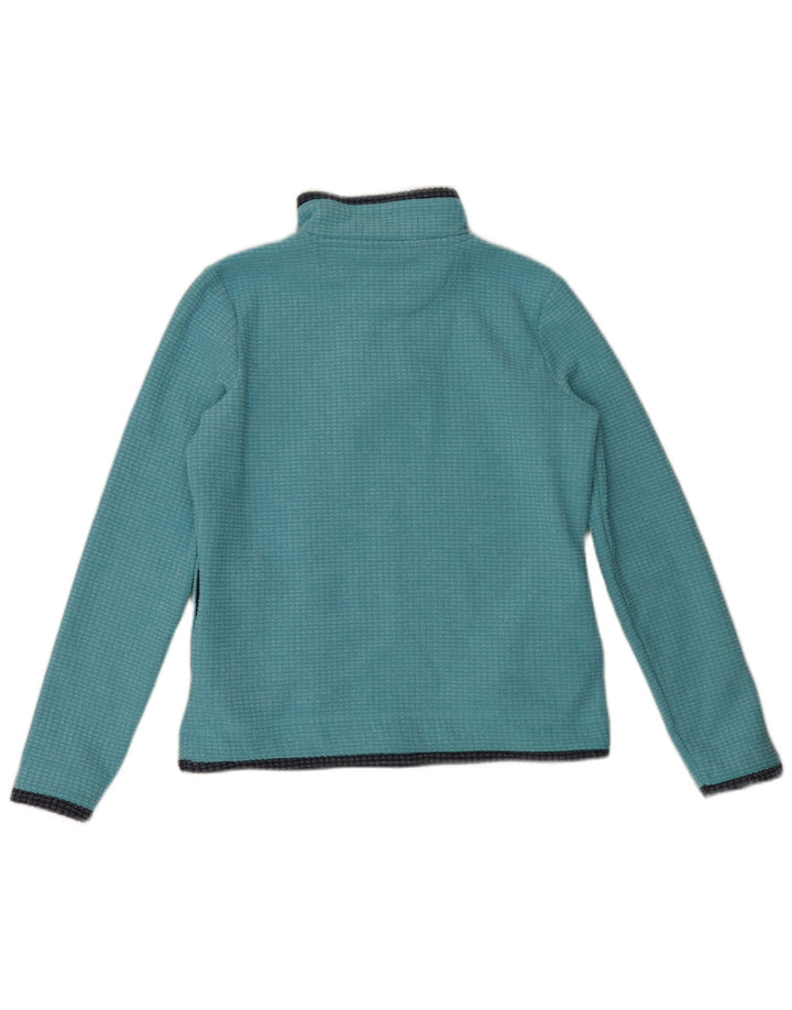 Weird Fish Pull polaire à col zippé pour femme UK 12 Bleu moyen Polyester