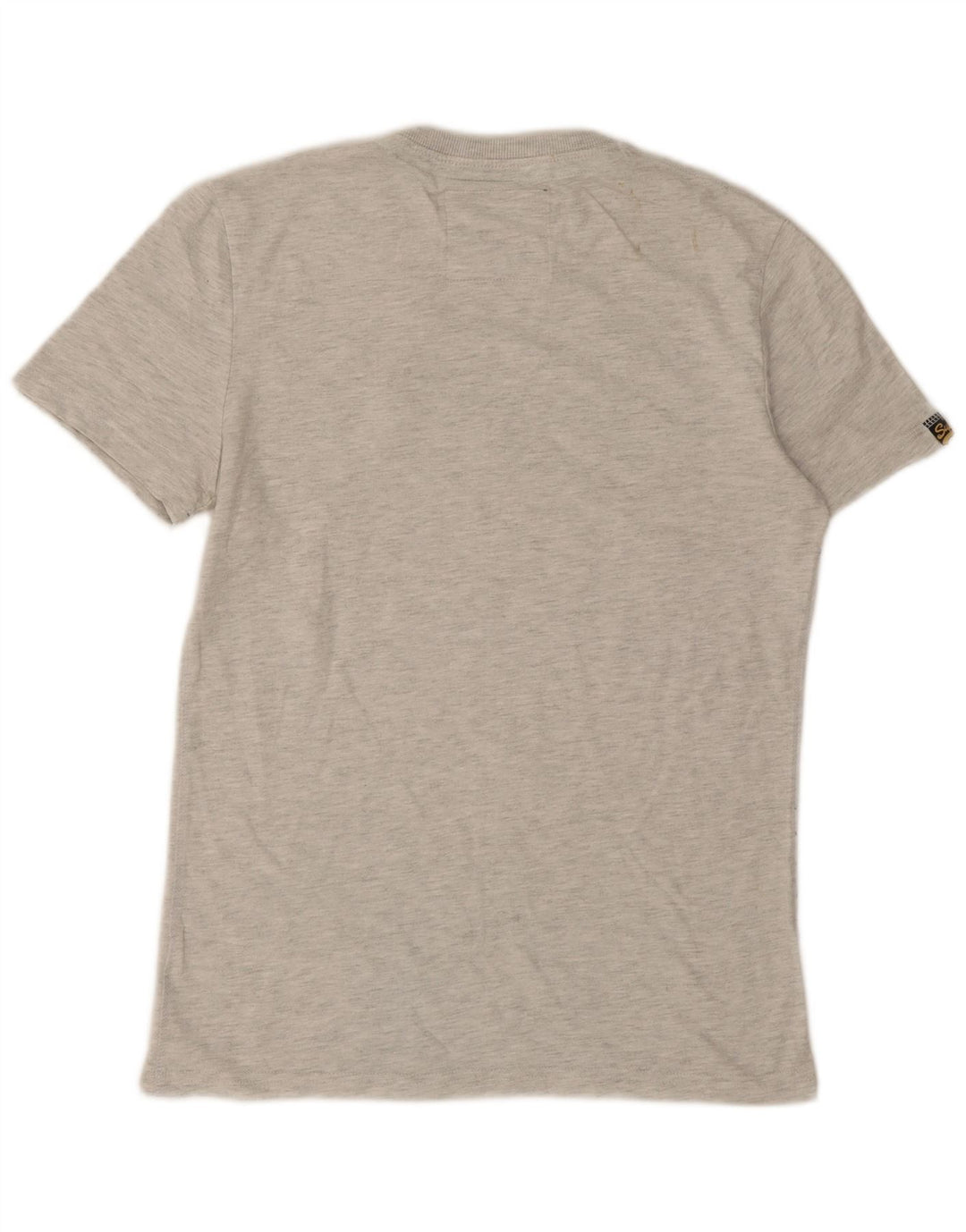 Superdry T-Shirt Graphique Homme Gris Moyen Coton