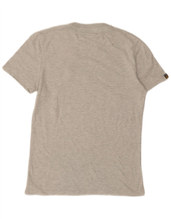 Superdry T-Shirt Graphique Homme Gris Moyen Coton